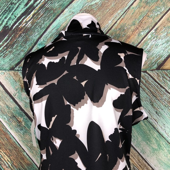 D3 - Larry Levine Drape Front Tie Butterfly Top - S - Picture 5 of 7